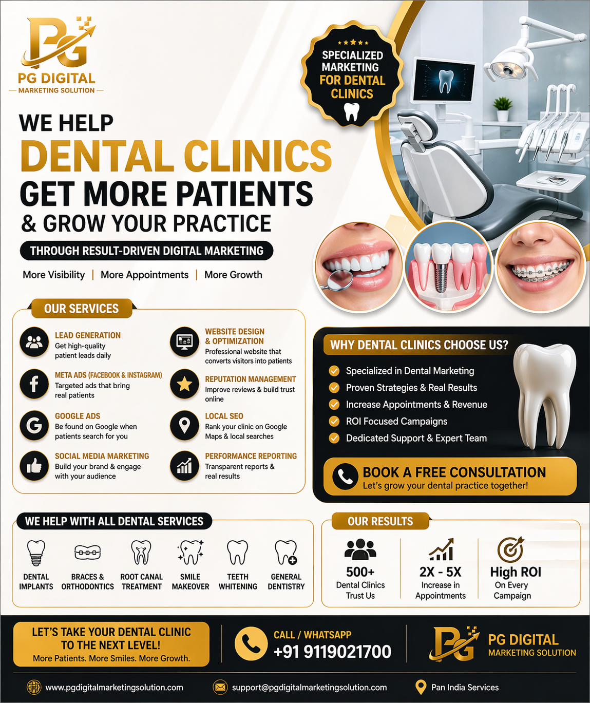 We help dental clinics get more patients & grow your practice